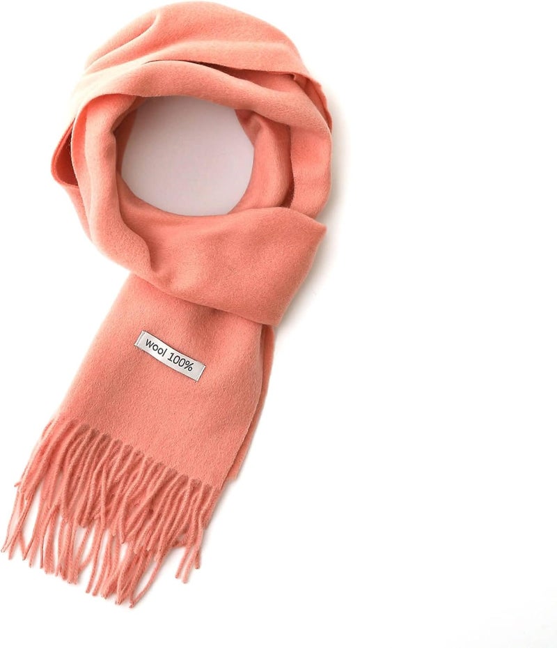 linişte 100% Wool Scarf - Men and Women Winter Warm Soft Luxurious Solid Colors Gift Box - Image 1